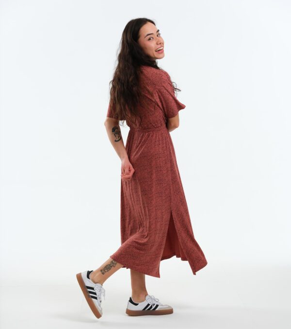 Kleid Helena rotbraun Dots – Bild 2