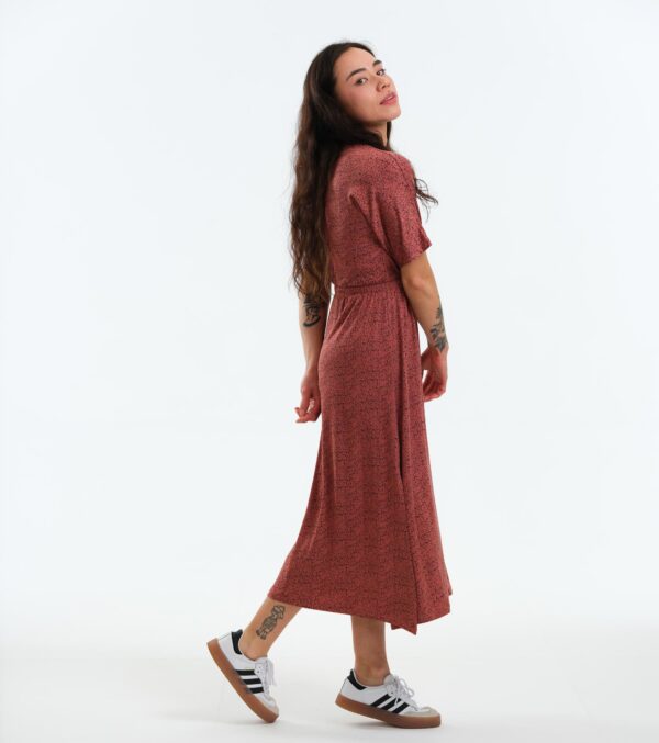 Kleid Helena rotbraun Dots – Bild 6