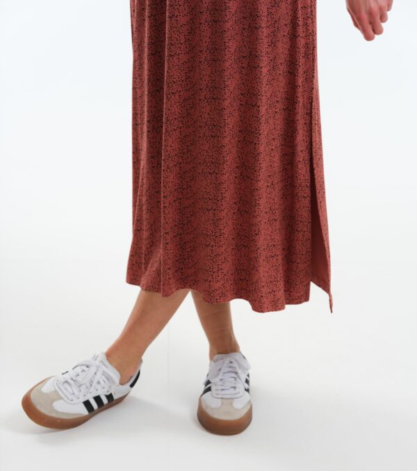 Kleid Helena rotbraun Dots – Bild 5