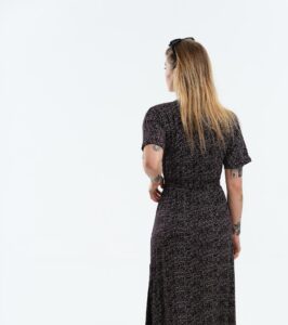 Kleid Helena schwarz Dots – Bild 12