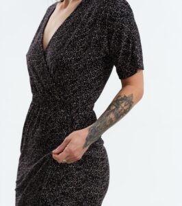 Kleid Helena schwarz Dots – Bild 4