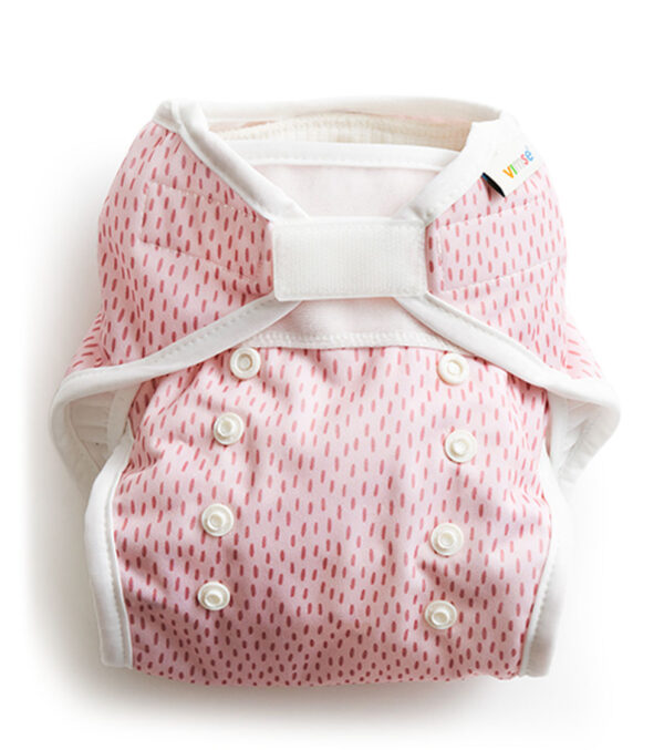 One Size Windelüberhose + Einlagen, Pink Sprinkle – Bild 2