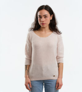 Leichter Strickpullover Valona ivory – Bild 4