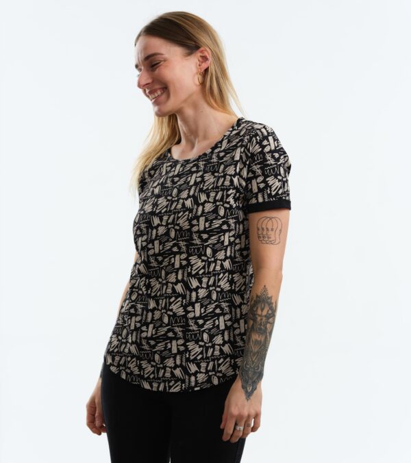 Shirt Ella Scribble black