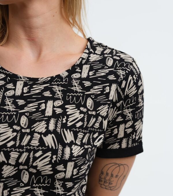 Shirt Ella Scribble black - Image 3
