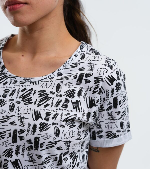 Shirt Ella Scribble white - Image 3