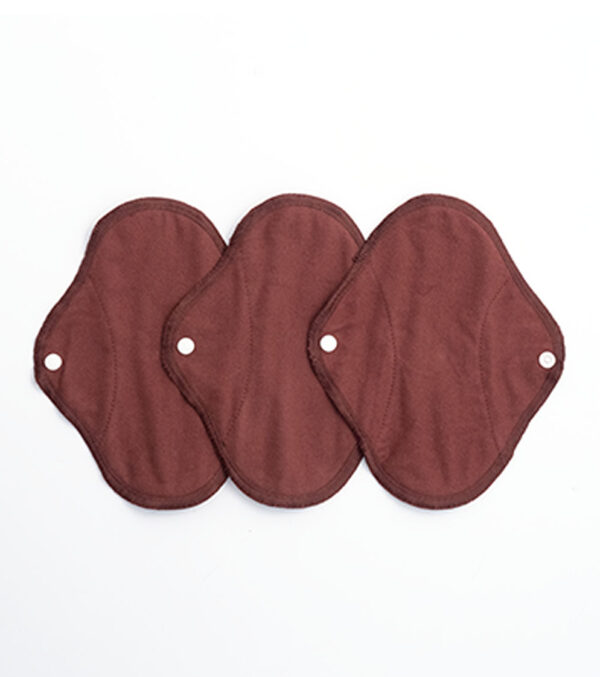 3-pack Cotton Sanitary Pads, Warm brown - Image 3