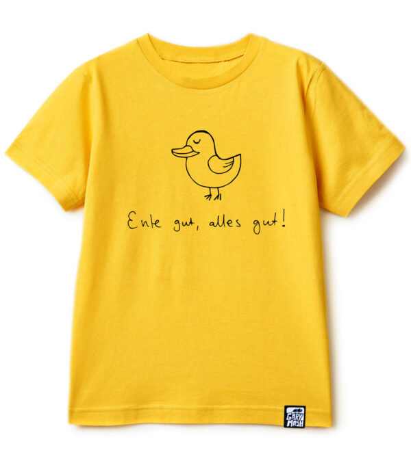 Kinder T-Shirt Ente gut, alles gut gelb