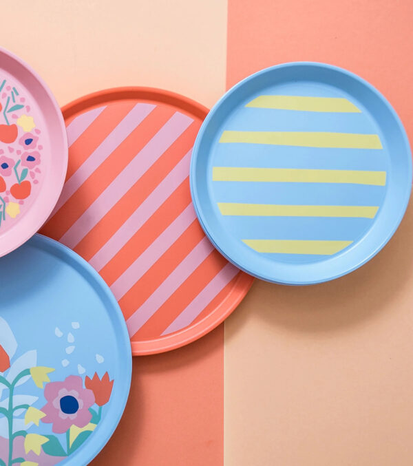 Großer Teller Nora Plate Stripes, 25 cm – Bild 3
