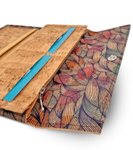 Cork wallet Colorful Leaves - Image 3
