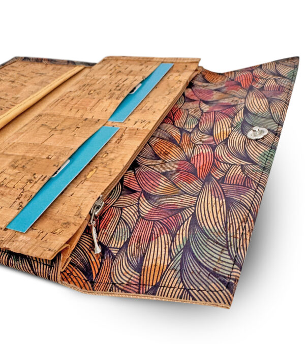 Cork wallet Colorful Leaves - Image 3