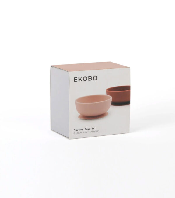 Set of 2 suction bowls, Blush / Terracotta - Image 5
