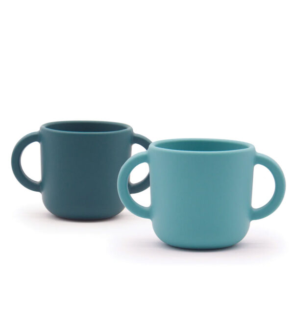 Set of 2 Training Cups Blue Abyss / Lagoon