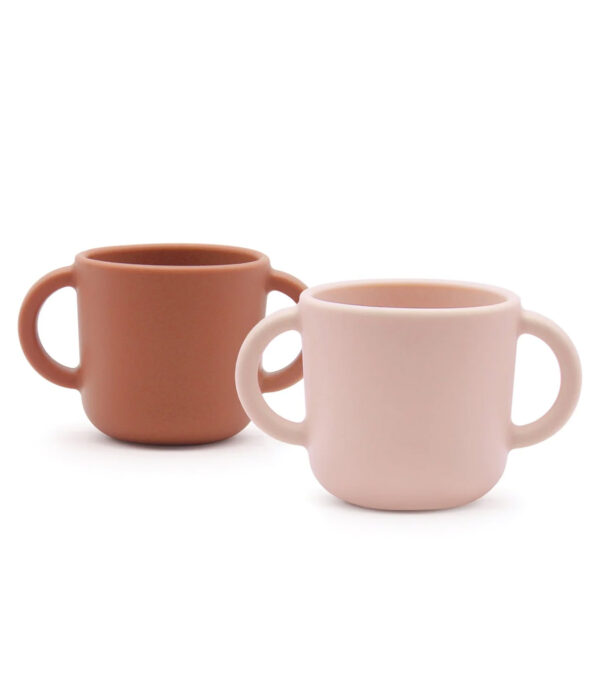 Set of 2 Training Cups Blush / Terracotta