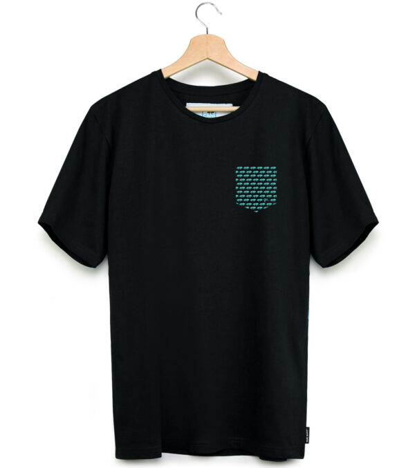 Shirt Playful Pocket Schwarz