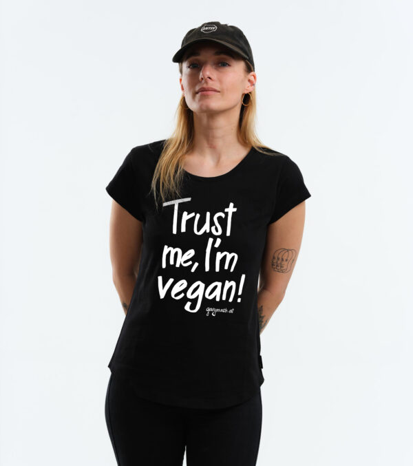 Shirt Trust me, I'm vegan! Black - Image 5