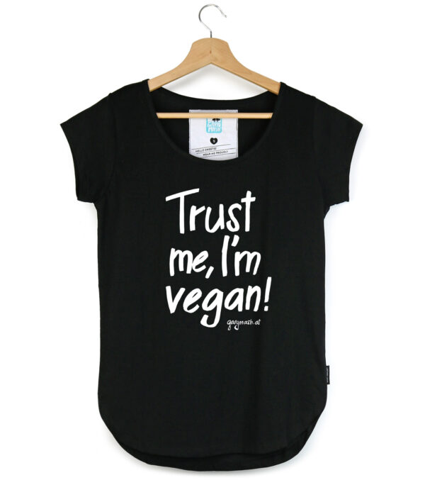 Shirt Trust me, I'm vegan! Black