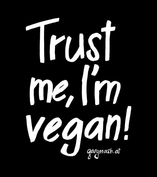 Shirt Trust me, I'm vegan! Black - Image 3