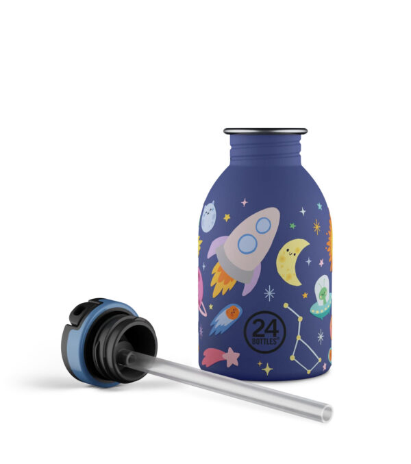 0,25l Trinkflasche Space Friends mit Strohhalm – Bild 2