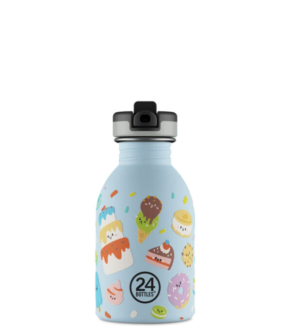 0,25l Trinkflasche Sweet Friends mit Strohhalm