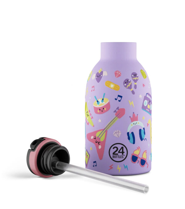 0,33l Thermosflasche Music Friends mit Strohhalm – Bild 2