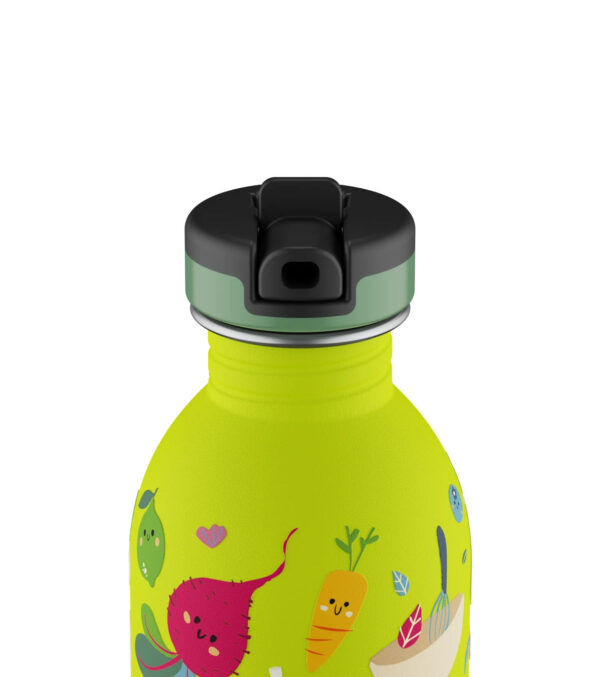 0,25l Trinkflasche Veggie Friends mit Strohhalm – Bild 3