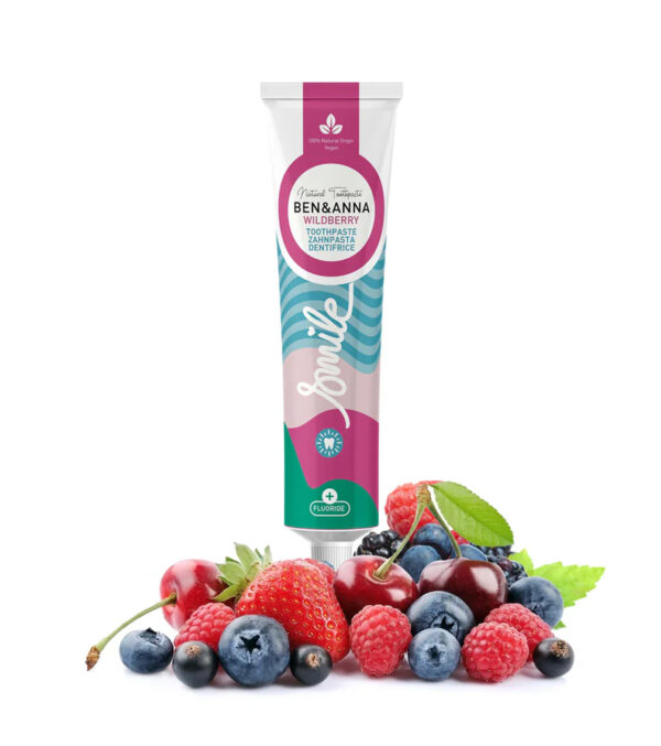 Zahnpasta Wild Berry mit Fluorid, 75 ml – Bild 3