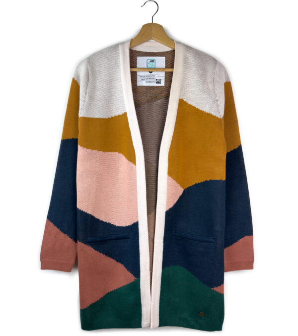 Jacquard knit Long-Cardigan Alamo Fields