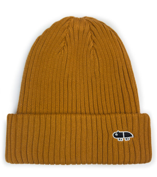 Chunky rib knit Hat Roland mustard yellow
