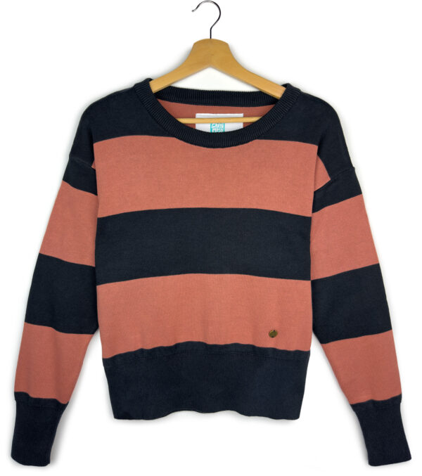 Short knitted Pullover May block stripes - Image 3