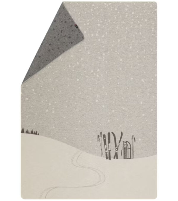 SILVRETTA Flanelldecke “Ski & Rodel” 200 x 140 cm