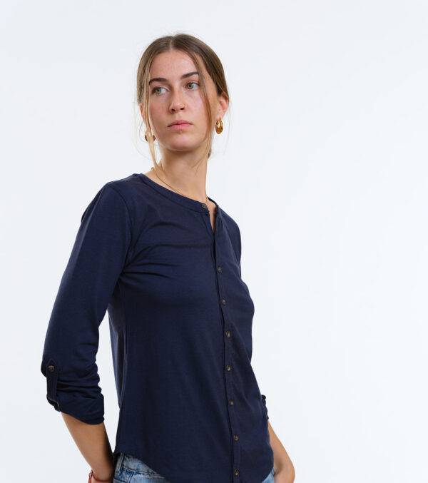 Blouse Portland dark blue - Image 3