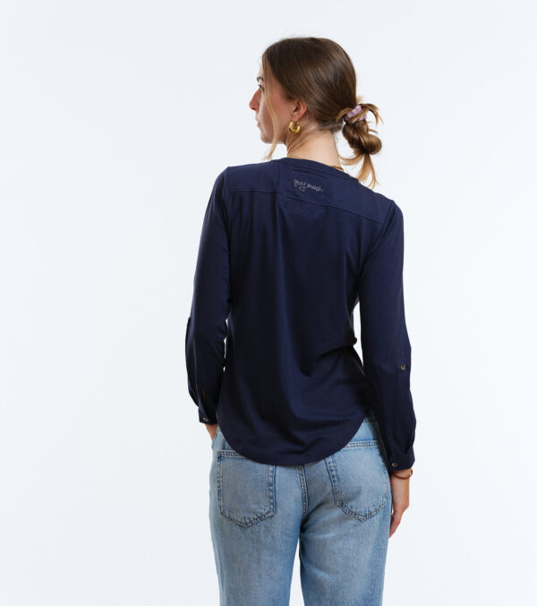 Blouse Portland dark blue - Image 8