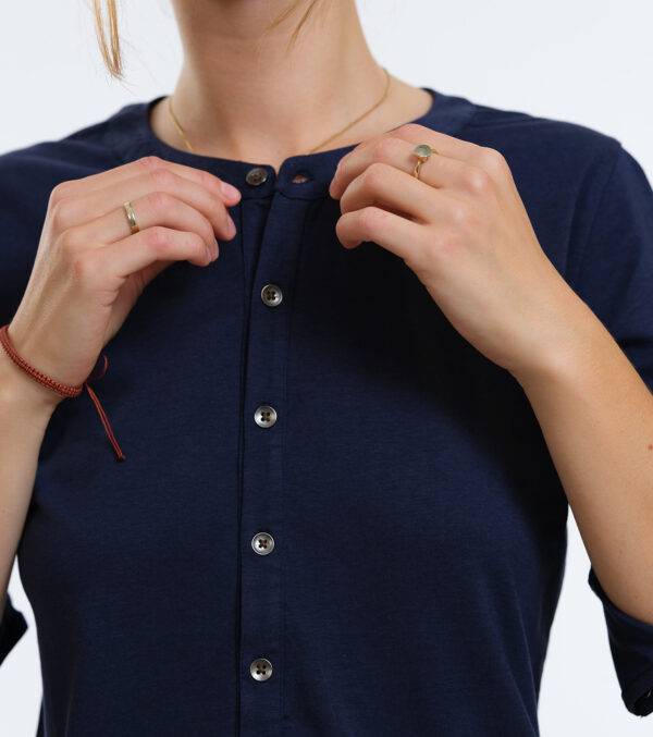 Blouse Portland dark blue - Image 5