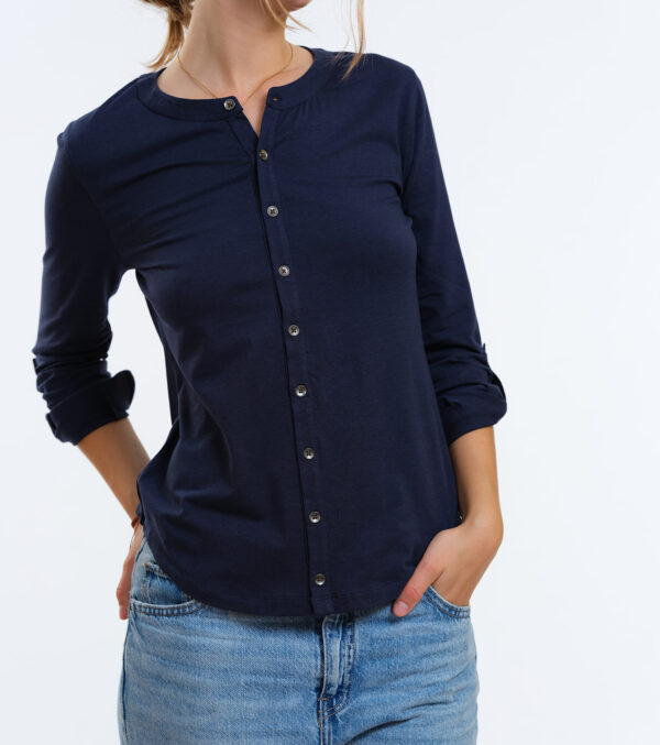 Blouse Portland dark blue - Image 4