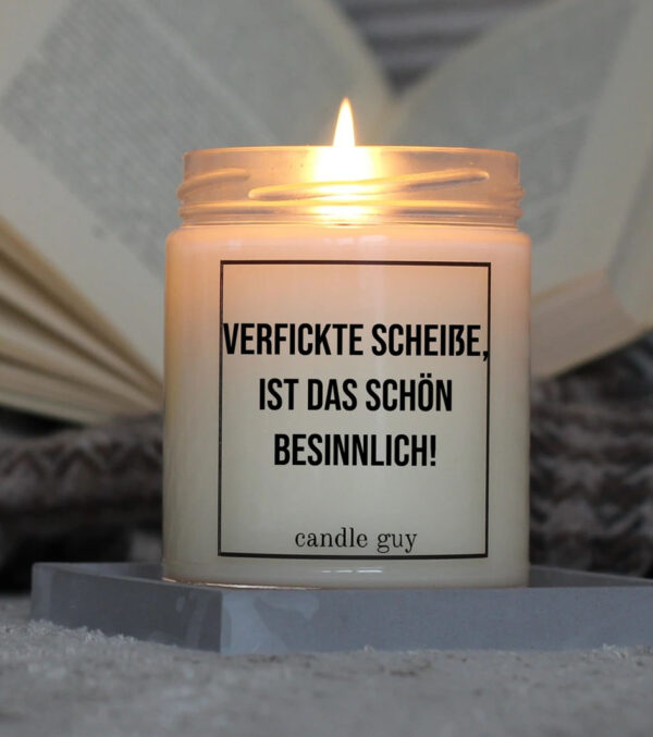 Duftkerze Verfickte Scheiße, ist das schön besinnlich! – Bild 2
