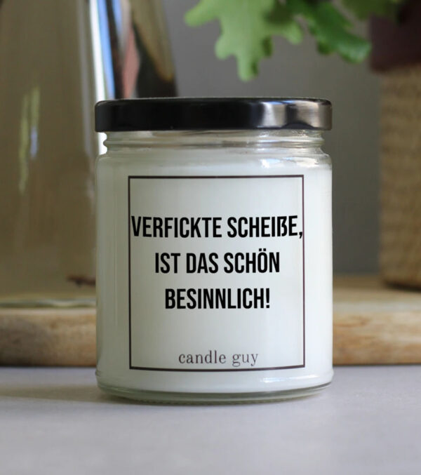 Duftkerze Verfickte Scheiße, ist das schön besinnlich! – Bild 3