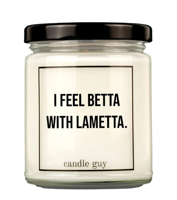 Duftkerze I feel betta with Lametta.