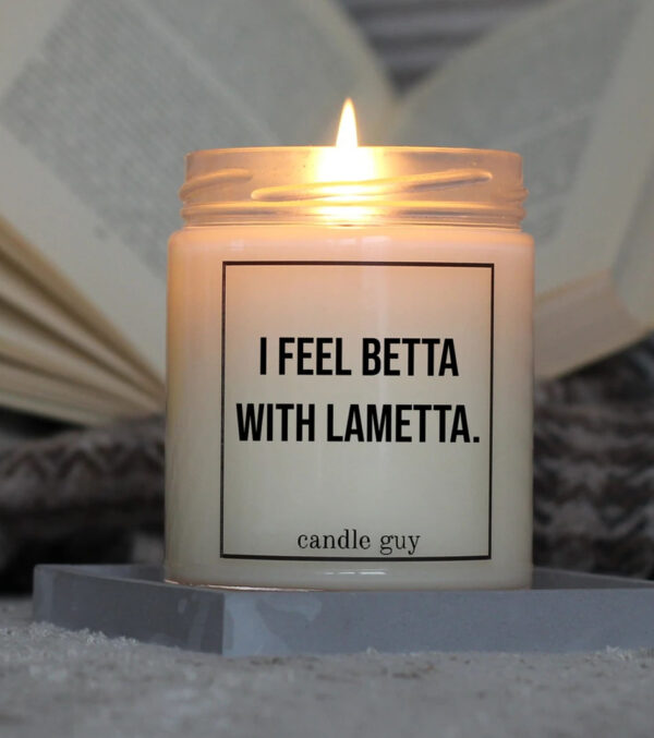 Duftkerze I feel betta with Lametta. – Bild 2