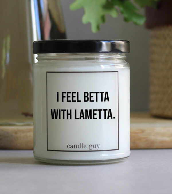 Duftkerze I feel betta with Lametta. – Bild 3