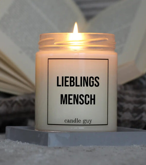 Duftkerze Lieblingsmensch – Bild 2