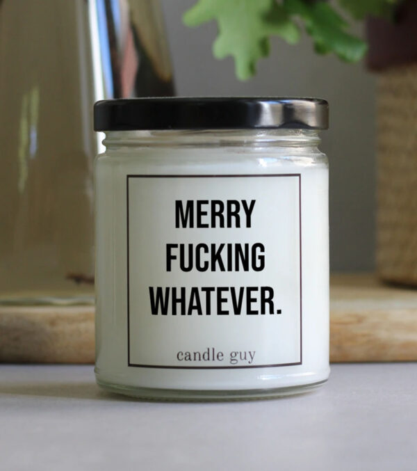 Duftkerze Merry Fucking Whatever. – Bild 3