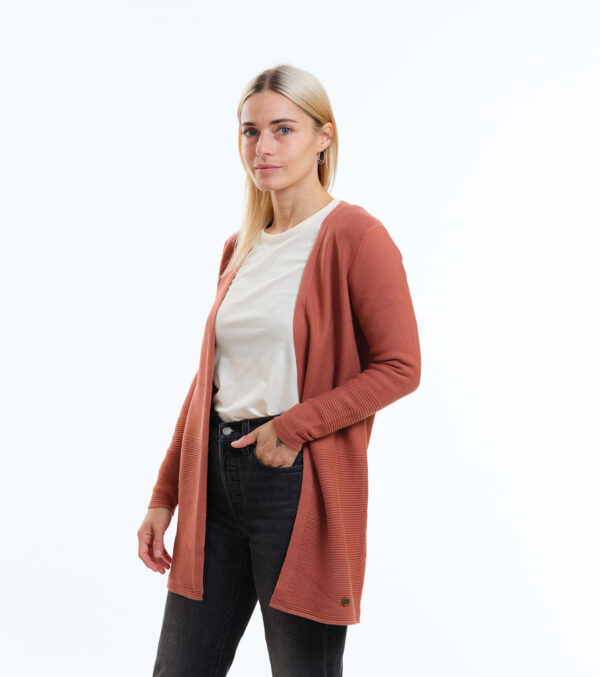 Cardigan Libby chutney aus Feinstrick – Bild 2