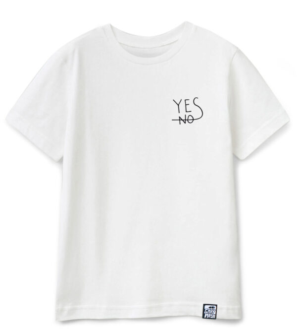 Kid's T-shirt Yes white