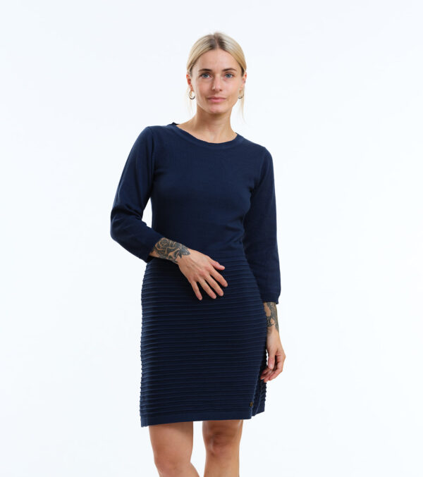 Knitted Dress Monroe dark blue