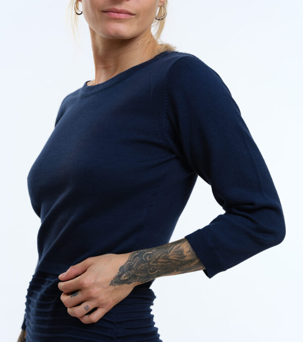 Knitted Dress Monroe dark blue - Image 7
