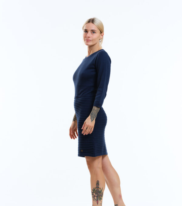 Knitted Dress Monroe dark blue - Image 2