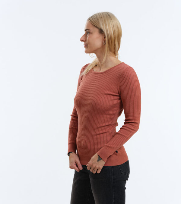 Knitted Slim Fit Longsleeve Yuma chutney - Image 2
