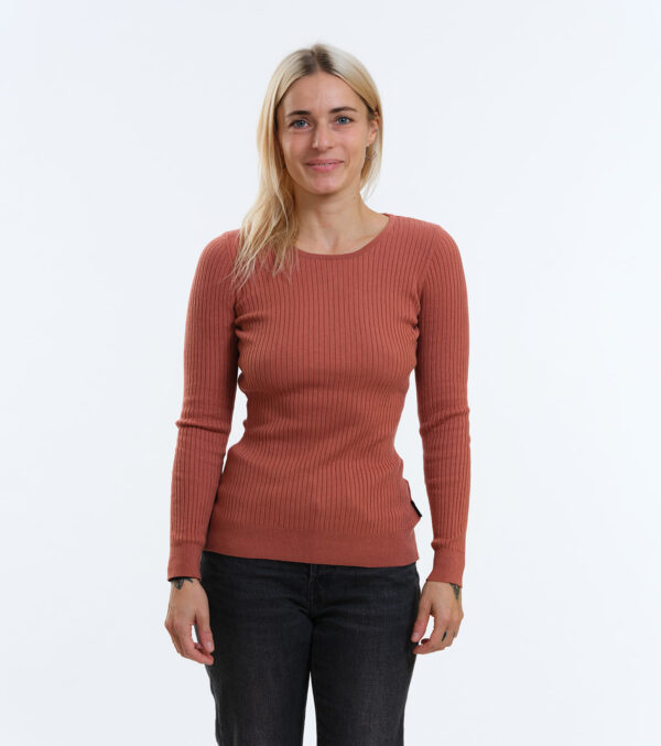 Knitted Slim Fit Longsleeve Yuma chutney - Image 3
