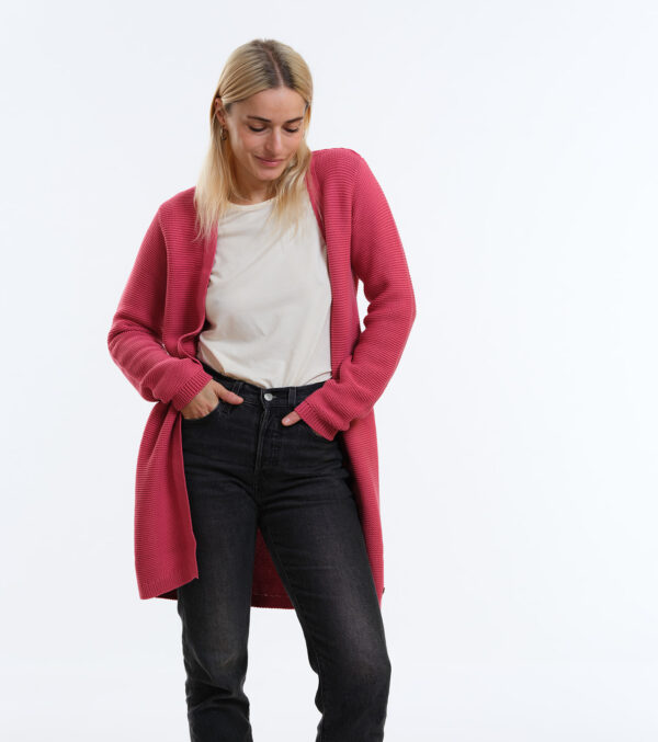 Long-Cardigan Alamo berry - Image 3